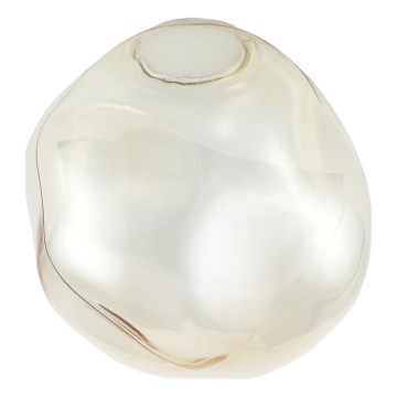 Brilagi - Pakaitinis stiklas liustrai, sieniniam ir lubiniam šviestuvui VULCANO G9 skersmuo 25 cm, dūminė smėlio spalva