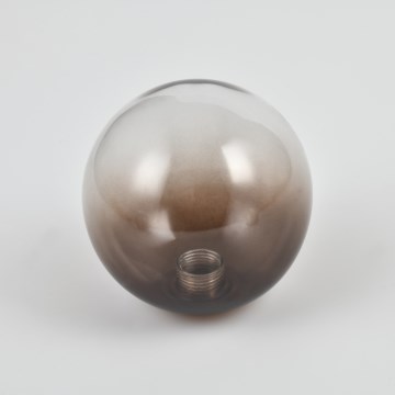 Brilagi - pakaitinis stiklas liustrai, sieniniam šviestuvui ir lempai MISTEL, MILLA, skersmuo 10 cm, dūminė ruda