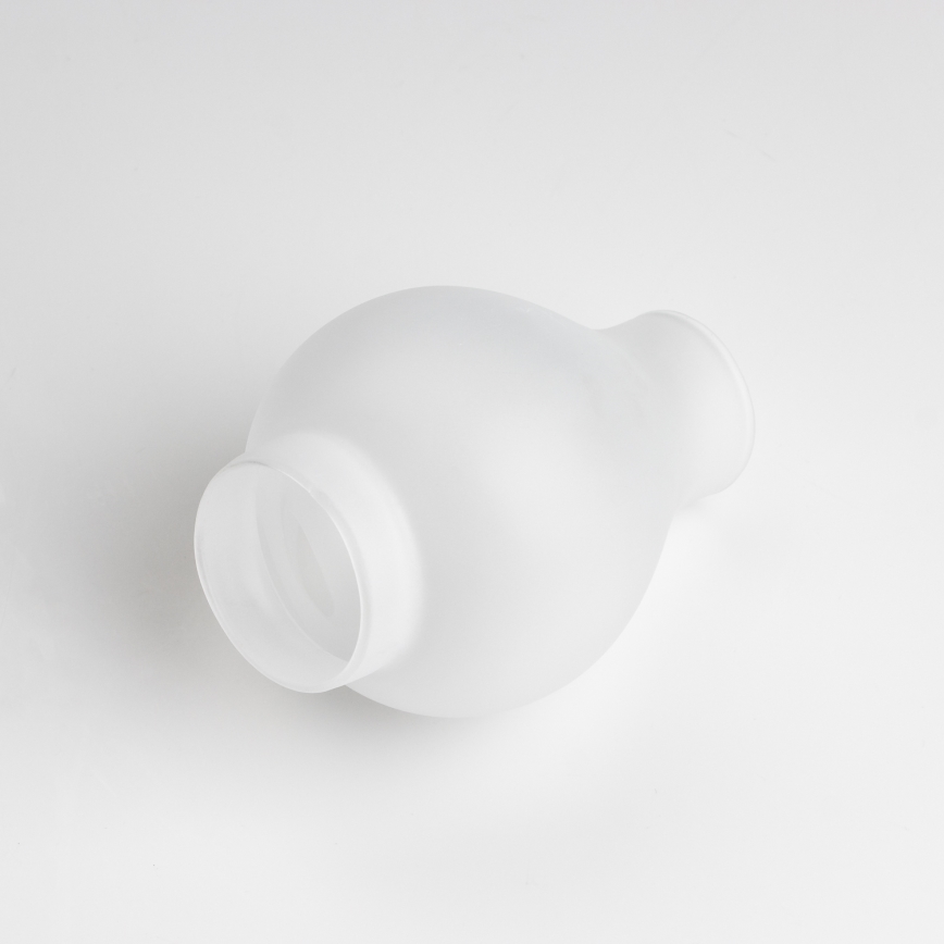 Brilagi - Atsarginis stiklas šviestuvui ir sieninei lempai ROATA, VELA, RUSTIC, QUEEN, TIMONA E14 baltas