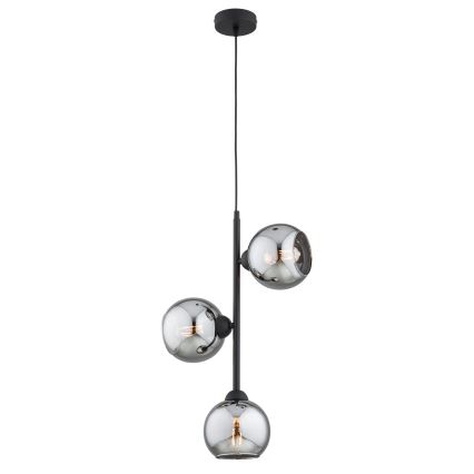 Brilagi - Pakaitinis stiklas šviestuvui DIOR E27, skersmuo 15 cm, dūminė pilka