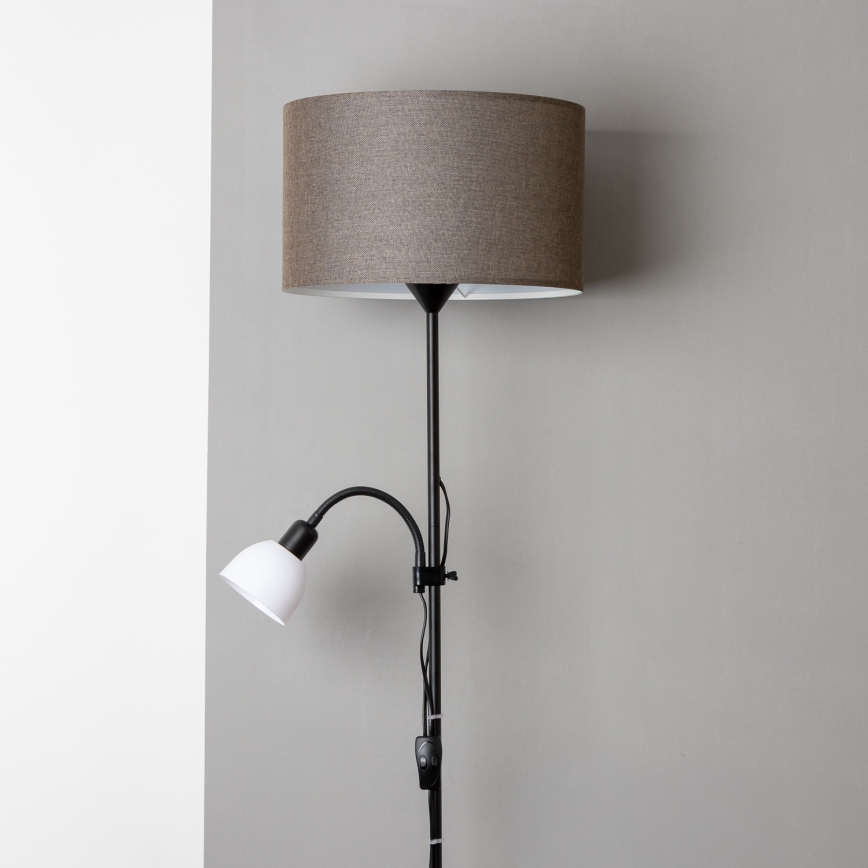 Brilagi - Pastatoma lempa CERIA 2 viename 1xE27/100W/230V + 1xE14/25W juoda/ruda