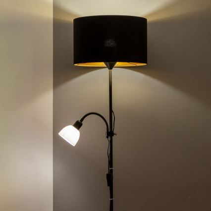 Brilagi - Pastatomas šviestuvas CERIA 1xE27/100W/230V + 1xE14/25W juodas