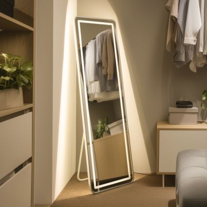 Brilagi - Pastatomas veidrodis BELLEZA LED/42W/230V 160x50 cm IP44 CRI 90 dimeriuojamas + CCT