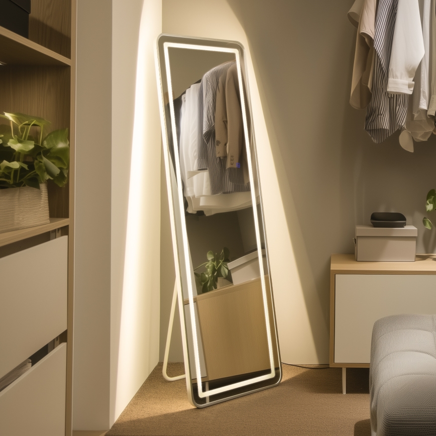 Brilagi - Pastatomas veidrodis BELLEZA LED/42W/230V 160x50 cm IP44 CRI 90 dimeriuojamas + CCT