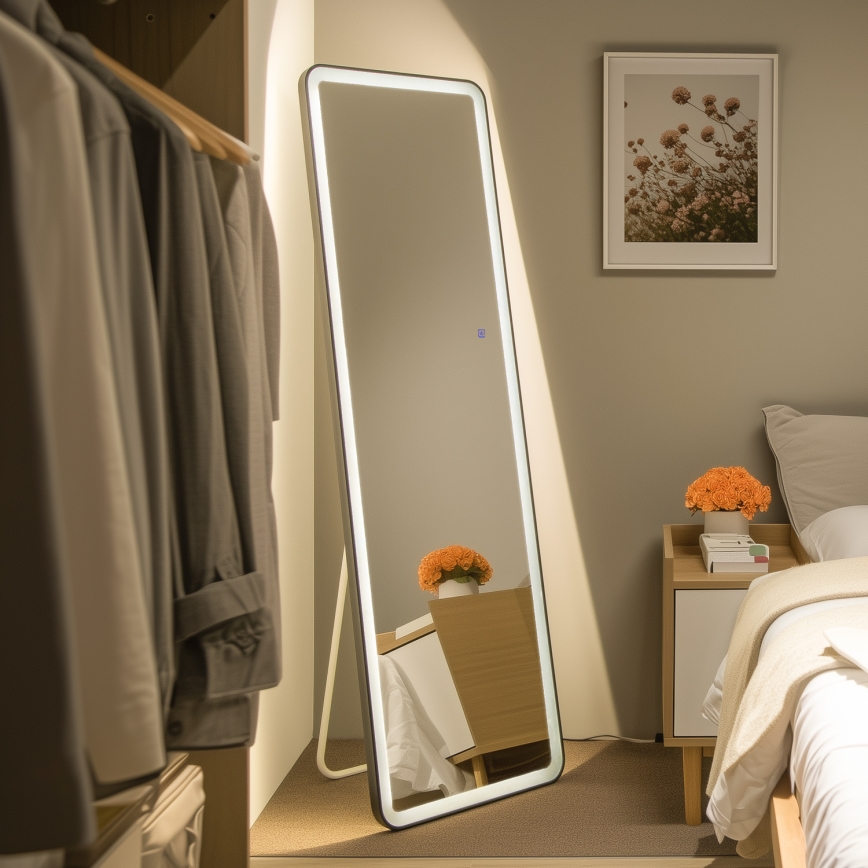 Brilagi - Pastatomas veidrodis ELEGANZA LED/42W/230V 160x50 cm IP44 CRI 90 dimeriuojamas + CCT