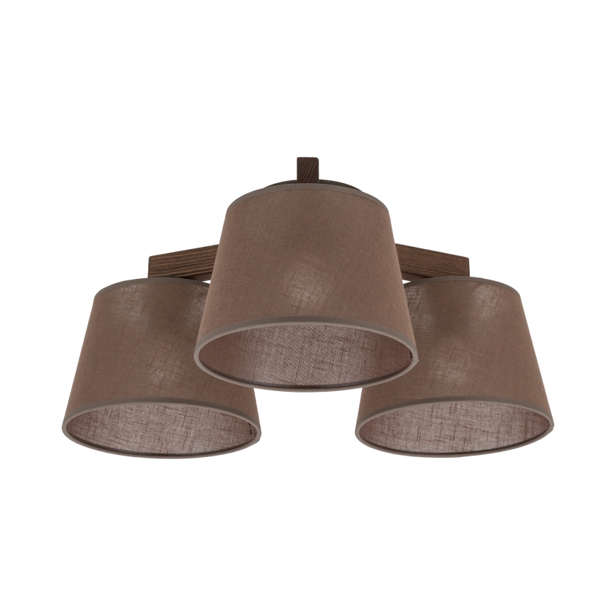 Brilagi - Paviršinė liustra LATTE 3xE27/15W/230V pušis/ruda