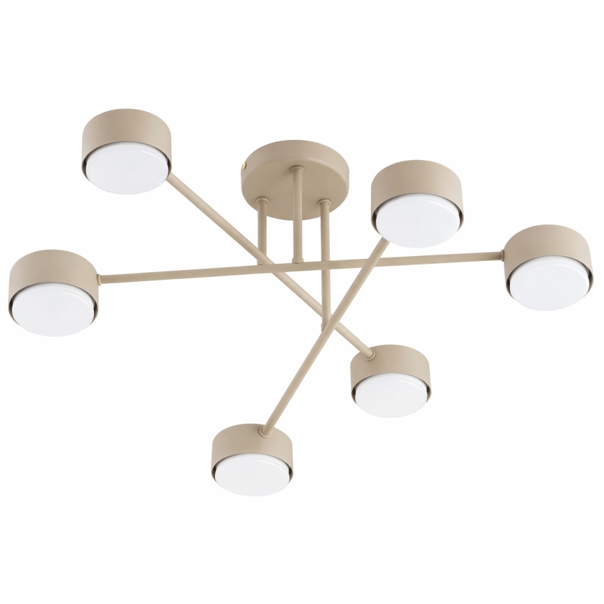 Brilagi - paviršinis lubų šviestuvas 6xGX53/12W/230V juodas