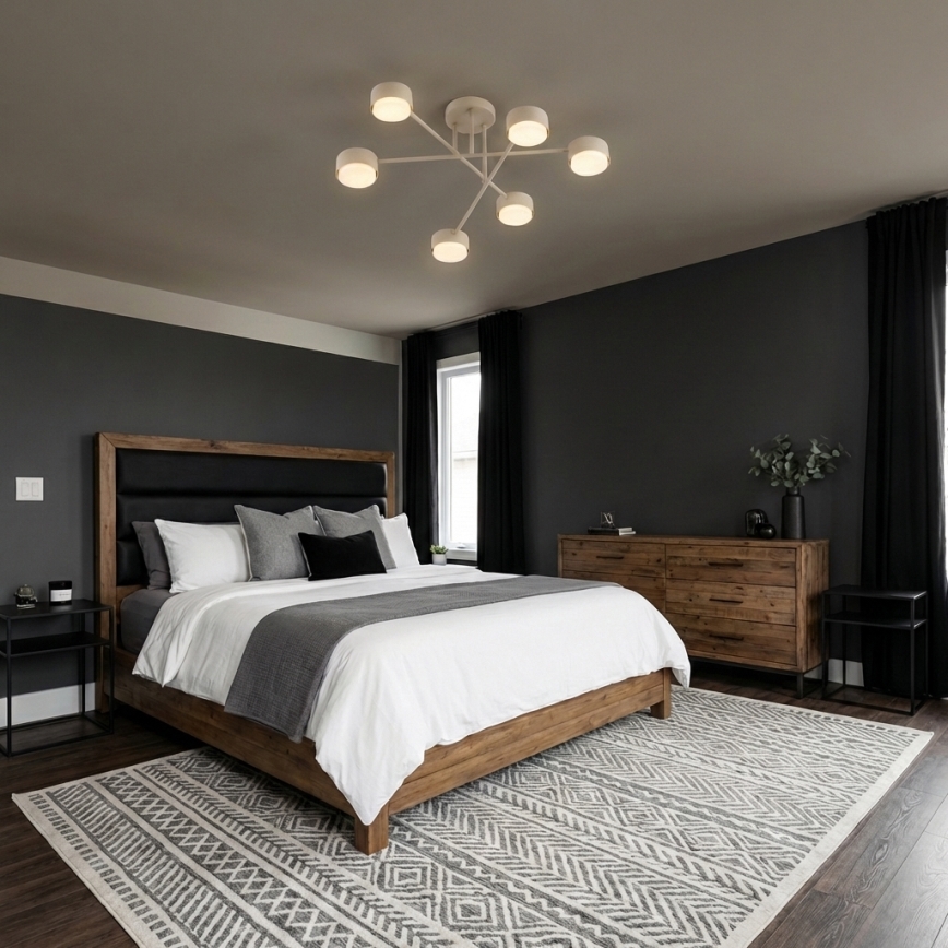 Brilagi - paviršinis lubų šviestuvas 6xGX53/12W/230V juodas