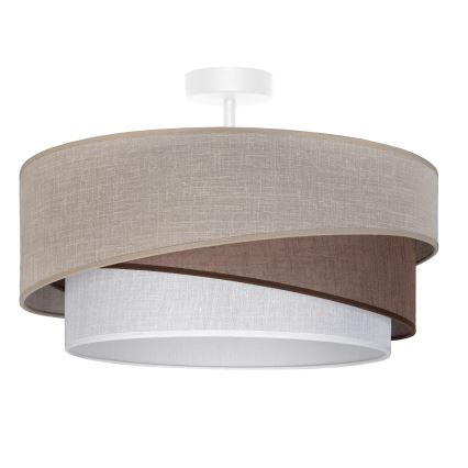 Brilagi - Paviršinis lubų šviestuvas ARROW 1xE27/60W/230V Ø 45 cm smėlinė/ruda/balta