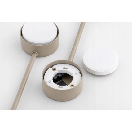 Brilagi - paviršinis lubų šviestuvas MONO 4xGX53/12W/230V smėlio spalvos