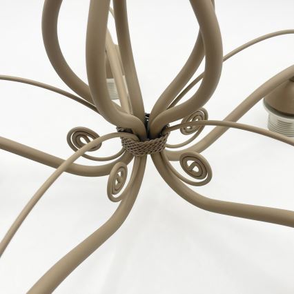 Brilagi - Paviršinis šviestuvas ANTICO MODERN 5xE27/60W/230V smėlio spalvos