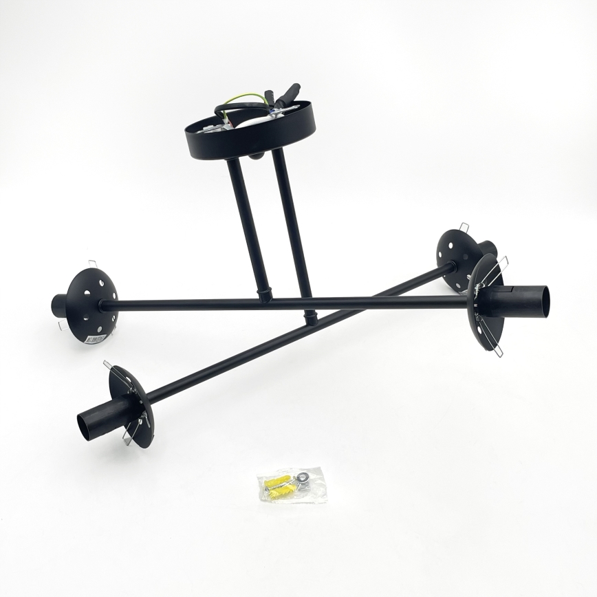 Brilagi - Paviršinis šviestuvas MALIVA 4xE14/15W/230V juodas/skaidrus