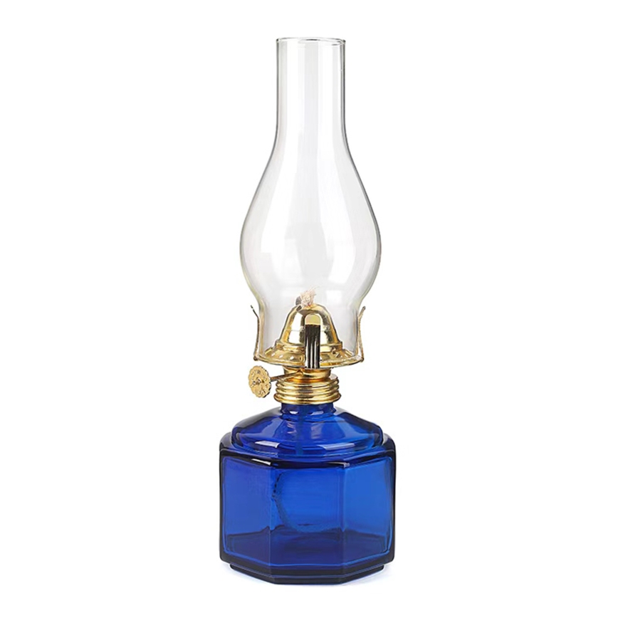 Brilagi - Petrolejinė lampa MERLIN mėlyna