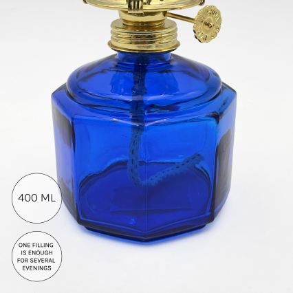 Brilagi - Petrolejinė lampa MERLIN mėlyna