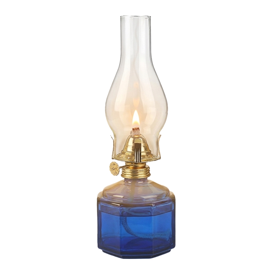 Brilagi - Petrolejinė lampa MERLIN mėlyna