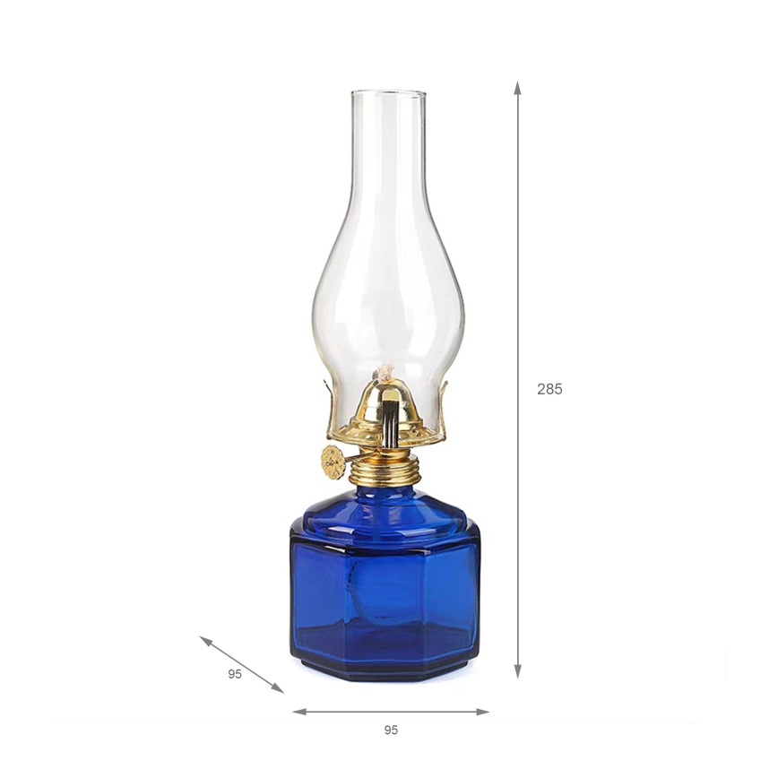 Brilagi - Petrolejinė lampa MERLIN mėlyna