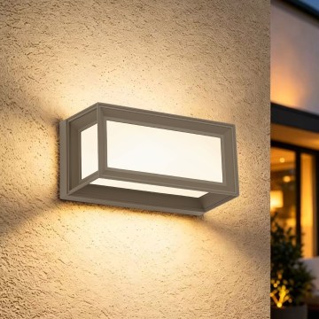 Brilagi - pilkas LED lauko sieninis šviestuvas PARKER LED/12W/230V 3000/4500/6000K IP44