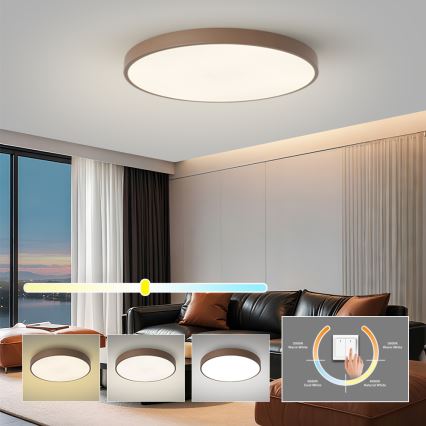 Brilagi - LED lubinis šviestuvas POOL LED/100W/230V 3000/4000/6000K skersmuo 80 cm ruda