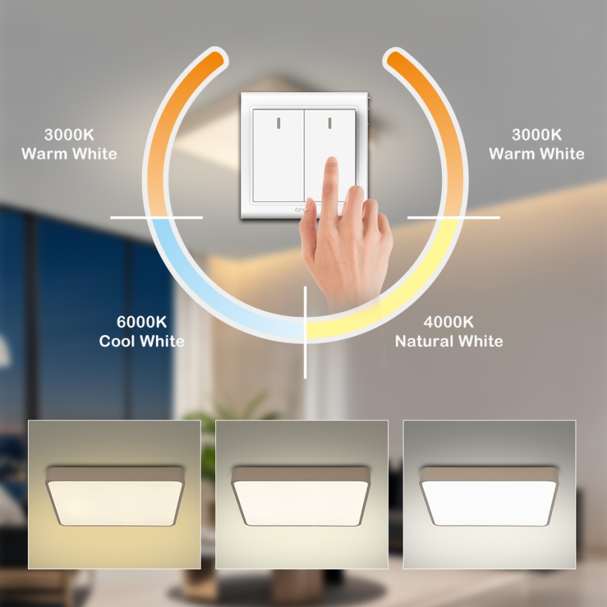 Brilagi - POOL LED lubinis šviestuvas LED/36W/230V 3000/4500/6000K 40x40 cm smėlinis