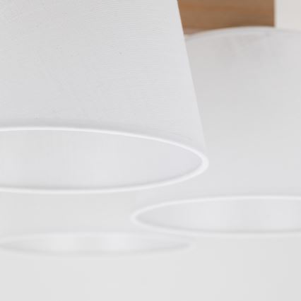 Brilagi - Prie lubų montuojama liustra LATTE SABIA 5xE27/60W/230V pušis/balta