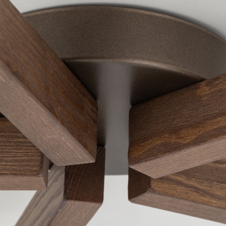 Brilagi - Prie lubų montuojamas sietynas LATTE 5xE27/15W/230V pušis/mišrus