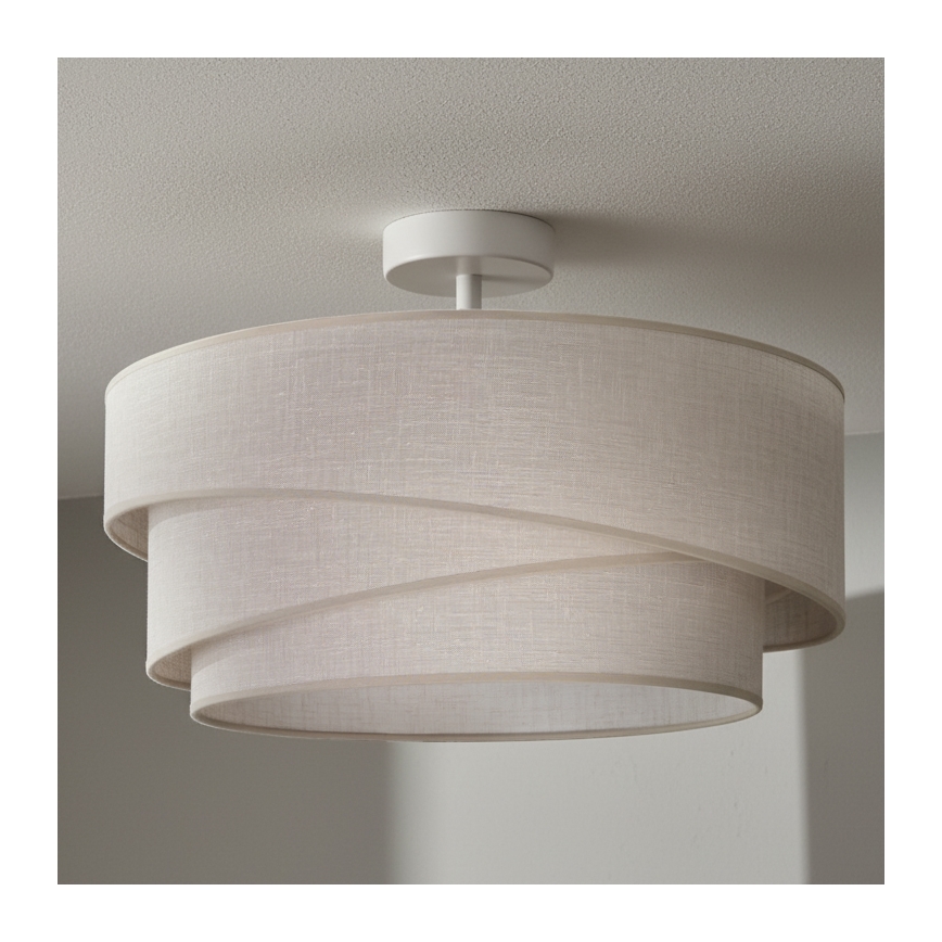 Brilagi - Prie lubų montuojamas šviestuvas ARROW 1xE27/60W/230V skersmuo 45 cm smėlinis