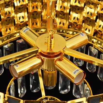 Brilagi - Prie lubų montuojamas šviestuvas CRISTAL 5xE14/40W/230V, skersmuo 38 cm