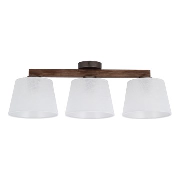 Brilagi - Prie lubų montuojamas šviestuvas LATTE 3xE27/60W/230V pušis/balta
