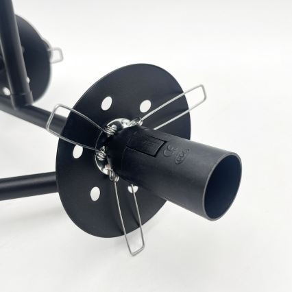 Brilagi - Prie lubų montuojamas šviestuvas MALIVA 3xE14/15W/230V juoda/balta