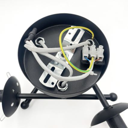 Brilagi - Prie lubų montuojamas šviestuvas MALIVA 3xE14/15W/230V juoda/balta