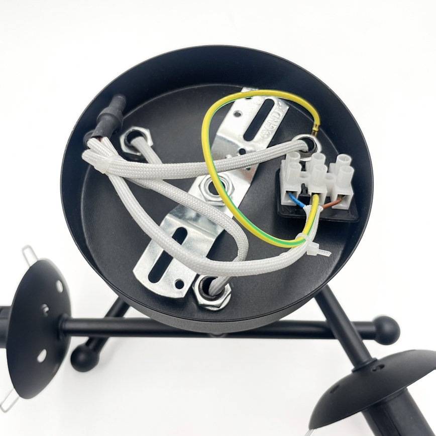 Brilagi - Prie lubų montuojamas šviestuvas MALIVA 3xE14/15W/230V juoda/balta