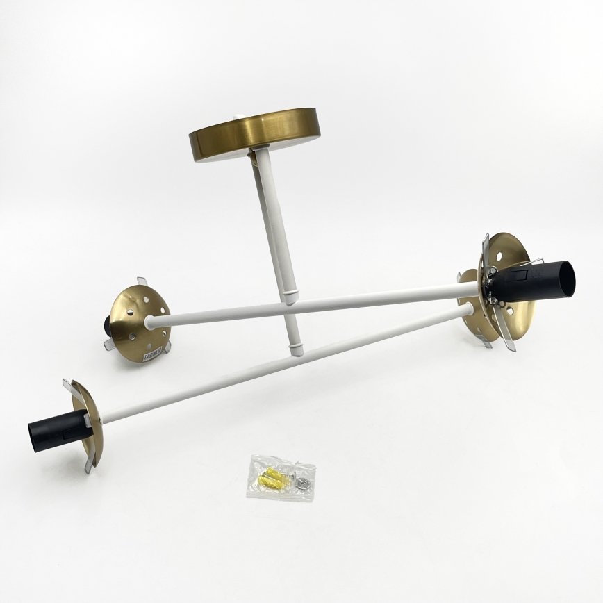 Brilagi - Prie lubų montuojamas šviestuvas MALIVA 4xE14/15W/230V auksinis/baltas