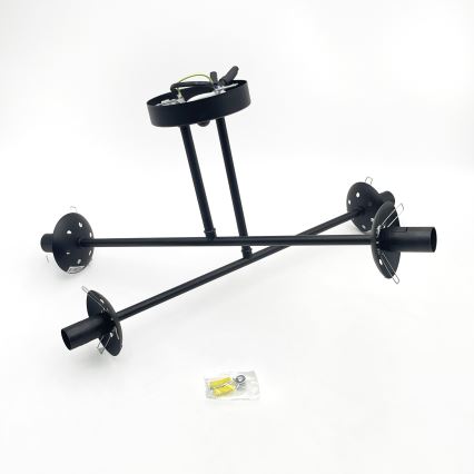 Brilagi - Prie lubų montuojamas šviestuvas MALIVA 4xE14/15W/230V juoda/balta