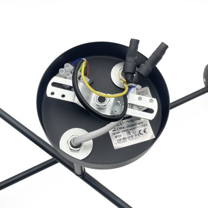 Brilagi - Prie lubų montuojamas šviestuvas MALIVA 4xE14/15W/230V juoda/balta