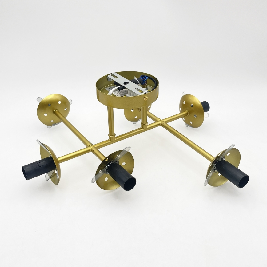 Brilagi - Prie lubų montuojamas šviestuvas MALONY 6xE14/20W/230V auksinis