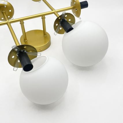 Brilagi - Prie lubų montuojamas šviestuvas MALONY 6xE14/20W/230V auksinis