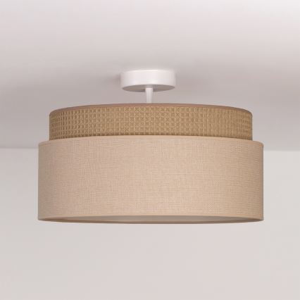 Brilagi - prie lubų montuojamas šviestuvas PADOVA 1xE27/60W/230V skersmuo 40 cm smėlio spalvos