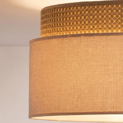 Brilagi - prie lubų montuojamas šviestuvas PADOVA 1xE27/60W/230V skersmuo 40 cm smėlio spalvos