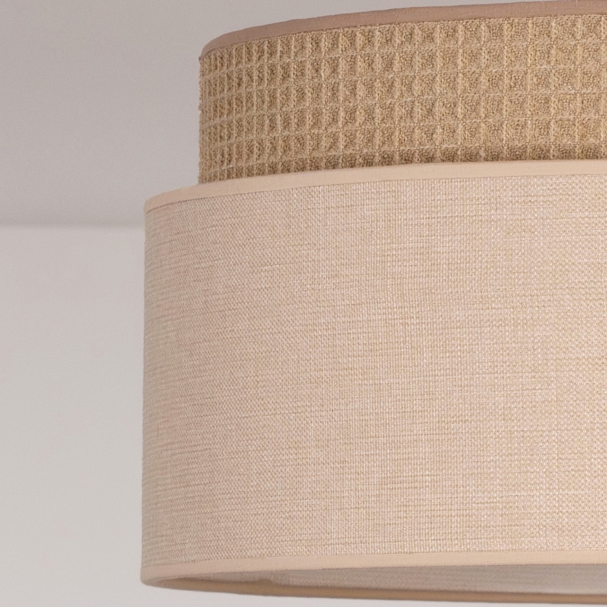 Brilagi - prie lubų montuojamas šviestuvas PADOVA 1xE27/60W/230V skersmuo 40 cm smėlio spalvos