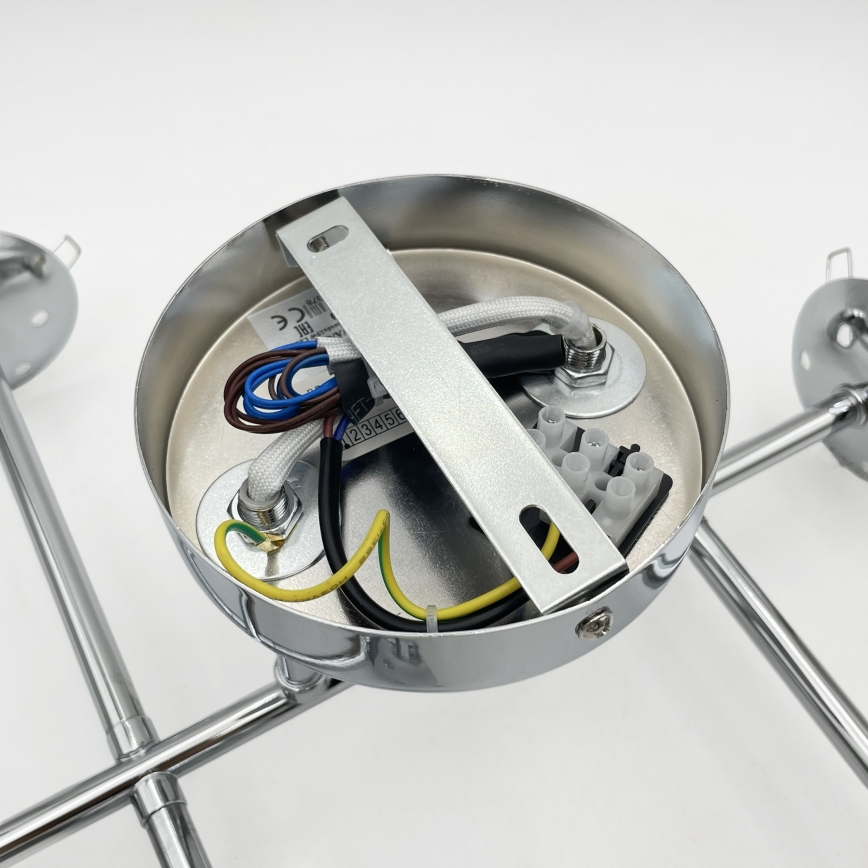 Brilagi - Prie lubų tvirtinama liustra MALONY 6xE14/20W/230V blizgus chromas