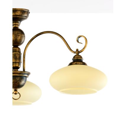 BRILAGI - Prie lubų tvirtinama liustra MOLLERO 3xE27/15W/230V skersmuo 84 cm bronza/patina