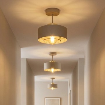 Brilagi - Prie lubų tvirtinamas šviestuvas 1xE27/60W/230V smėlinis/auksinis