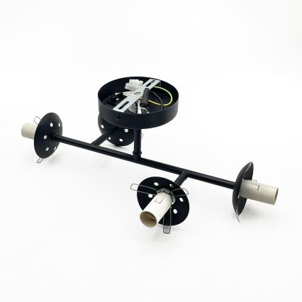 Brilagi - Prie lubų tvirtinamas šviestuvas MALONY 4xE14/20W/230V juodas