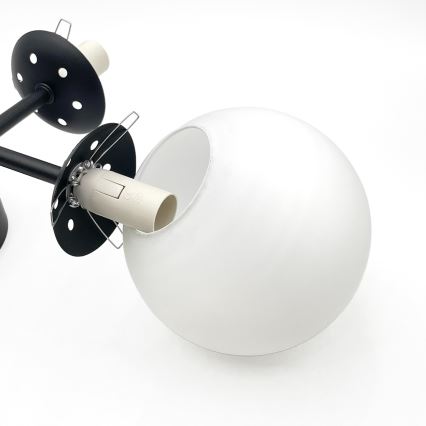 Brilagi - Prie lubų tvirtinamas šviestuvas MALONY 4xE14/20W/230V juodas