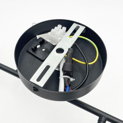 Brilagi - Prie lubų tvirtinamas šviestuvas MALONY 4xE14/20W/230V juodas