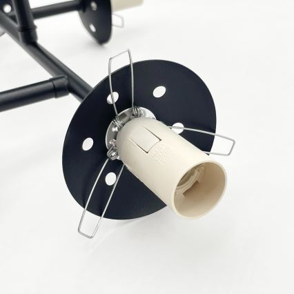 Brilagi - Prie lubų tvirtinamas šviestuvas MALONY 4xE14/20W/230V juodas