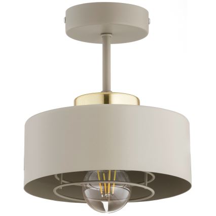Brilagi - Prie lubų tvirtinamas šviestuvas SPRING 1xE27/60W/230V smėlinis/auksinis