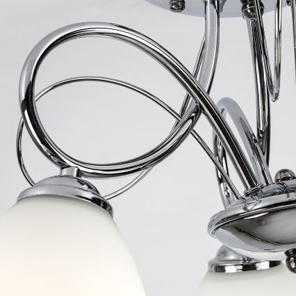 Brilagi - Prigludęs liustras FRED 3xE27/60W/230V, skersmuo 59 cm, blizgus chromas