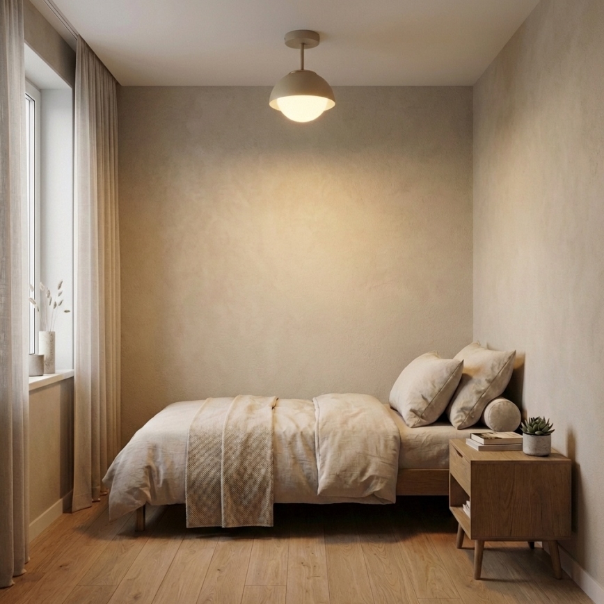 Brilagi - prigludęs lubinis šviestuvas 1xE27/60W/230V smėlinė/auksinė