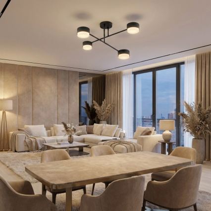 Brilagi - Prigludęs lubinis šviestuvas 4xGX53/12W/230V juodas